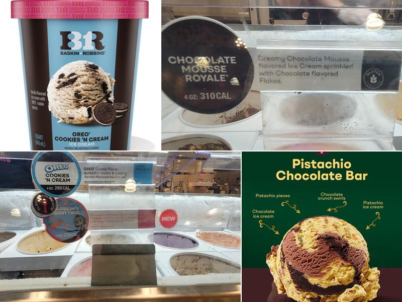 Baskin-Robbins Menu