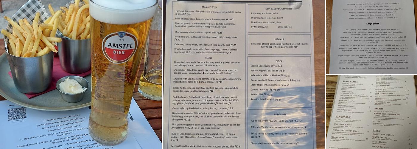 The Union Paddington Menu