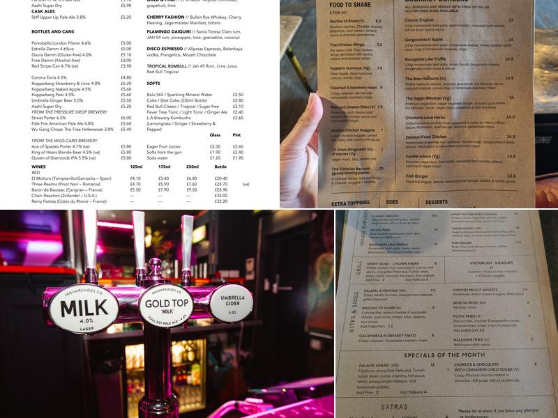 The Victoria Dalston Menu