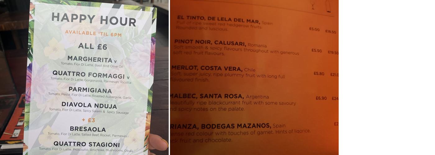 Venn Street Records Menu