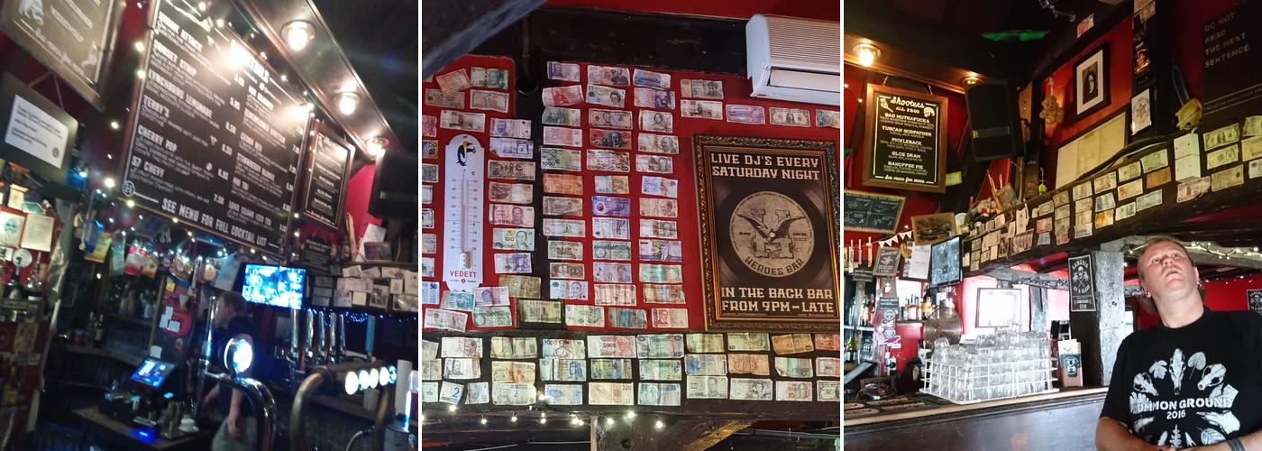 Heroes Bar Worcester Menu