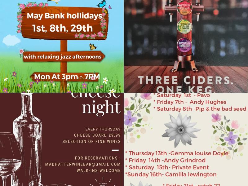 Mad Hatter Wine Bar Menu