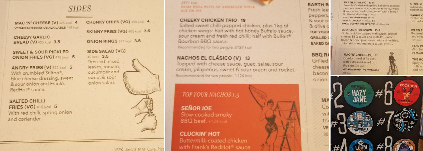 Tank & Paddle York Menu