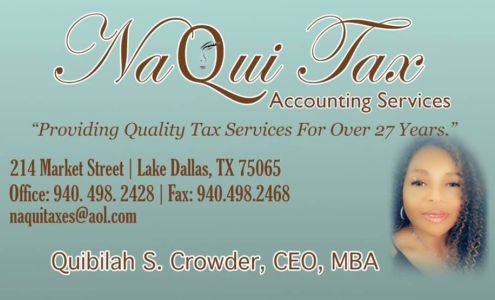 NaQui Tax , Bookkeeping & Financial Services Lake Dallas