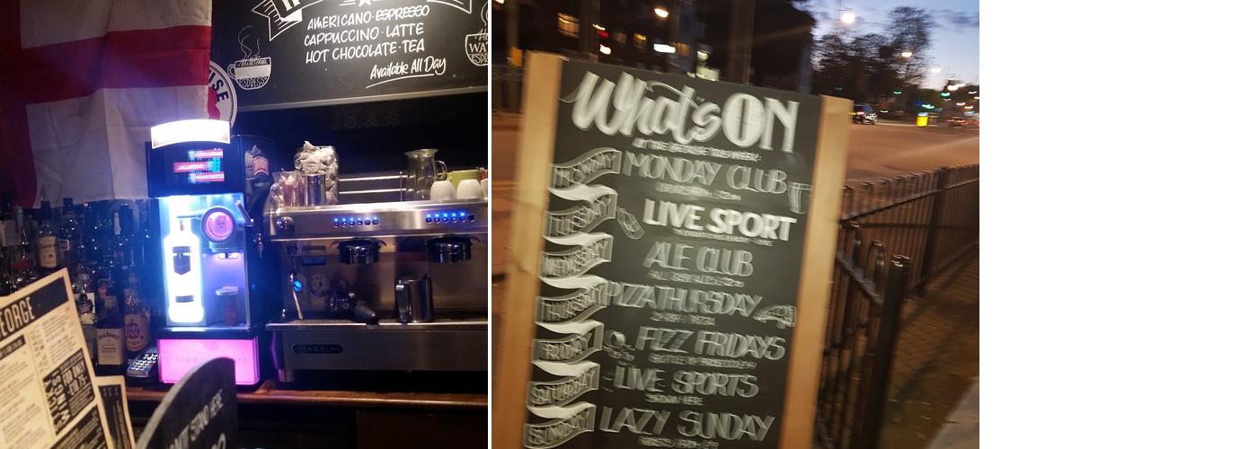 George Woodford Menu