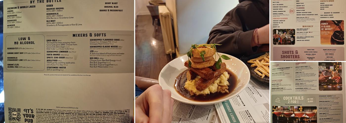 Cheshire Cheese Menu