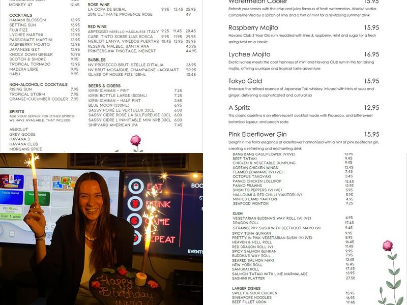 Inamo Covent Garden Menu