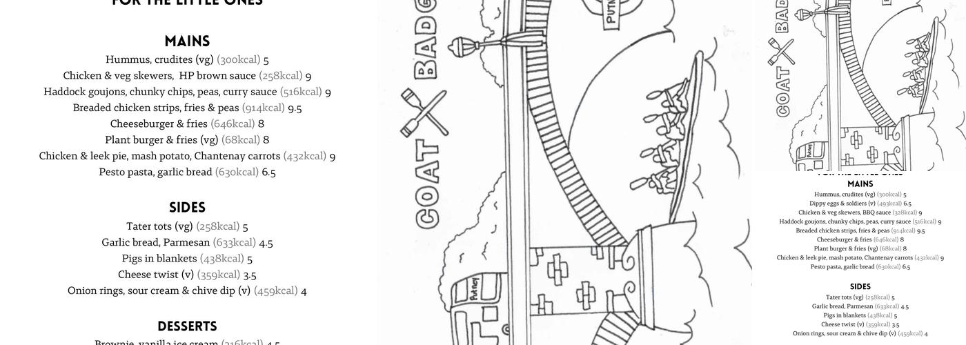 The Coat & Badge Menu