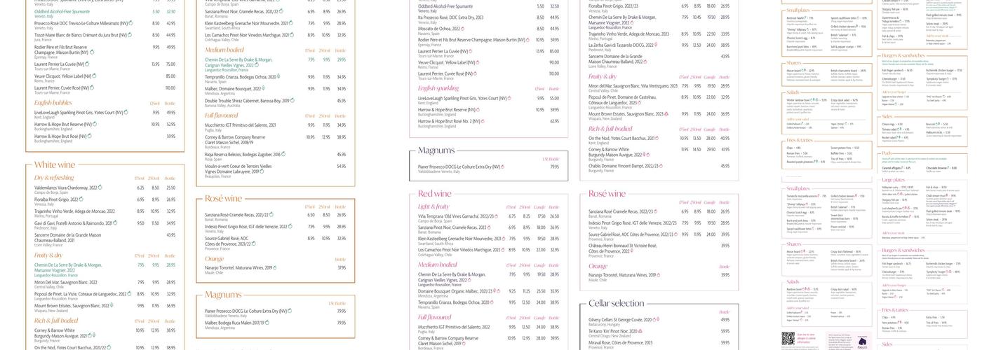 The Refinery Citypoint Menu