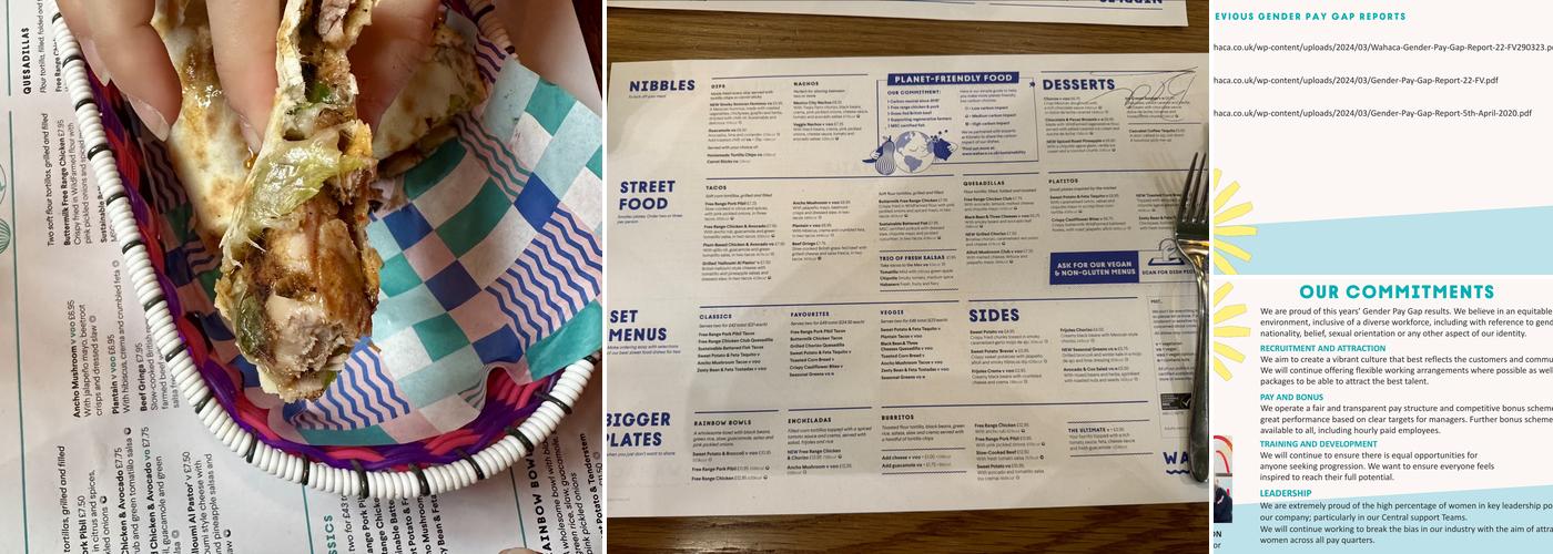 Wahaca Covent Garden Menu