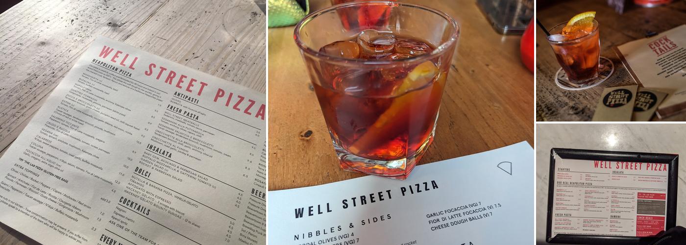 Well Street Pizza Hackney Menu
