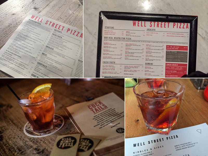 Well Street Pizza Hackney Menu