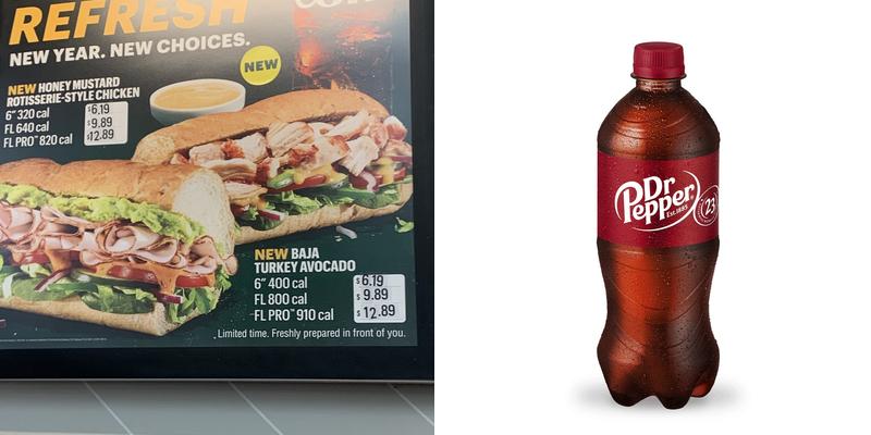 Subway Menu