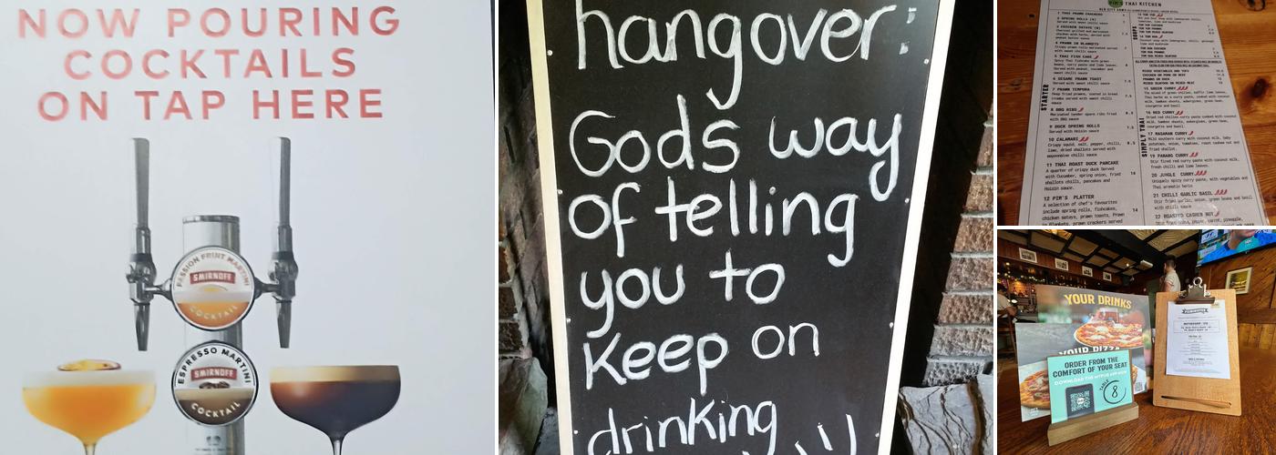 The Old City Arms Menu