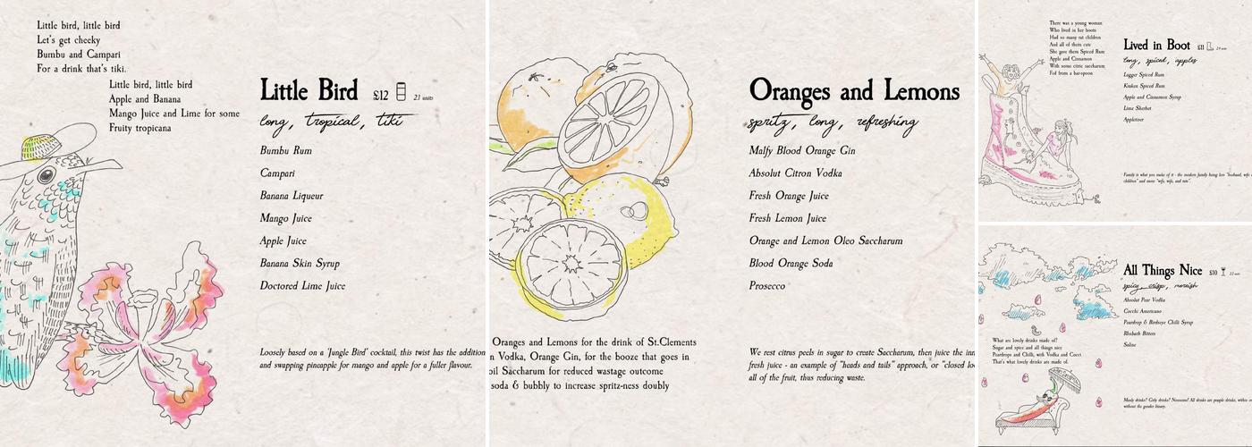 The Common Room Menu