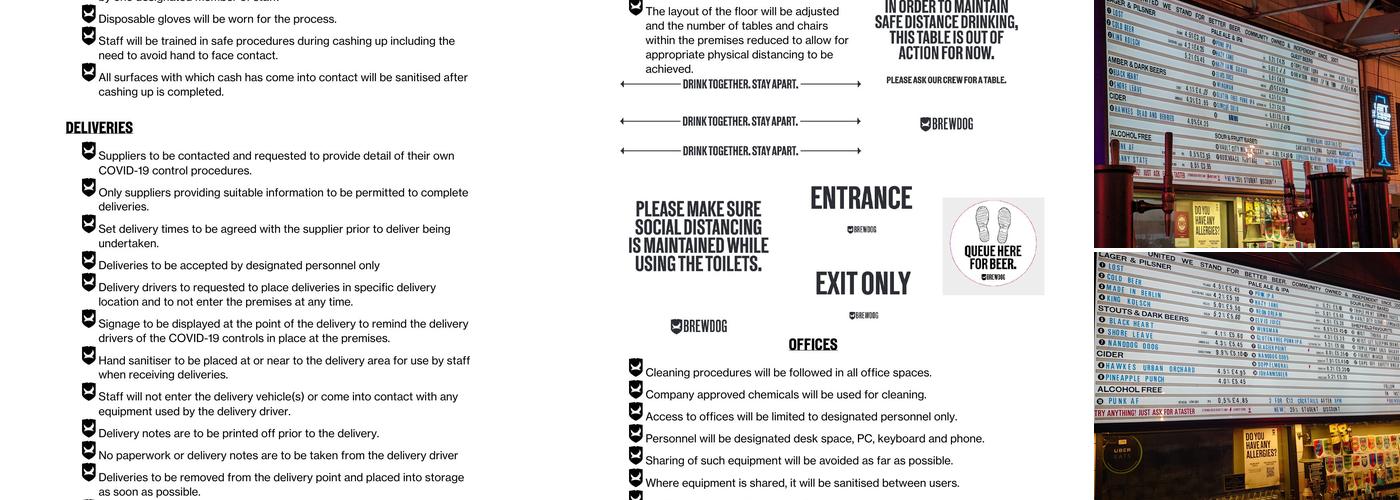 BrewDog Sheffield Menu