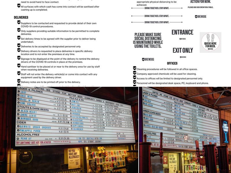 BrewDog Sheffield Menu