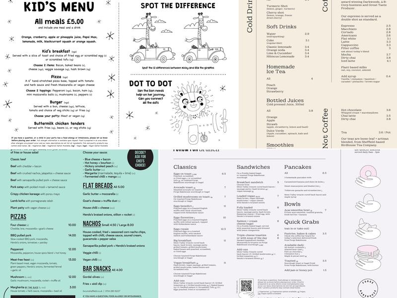 Forum Kitchen + Bar Menu