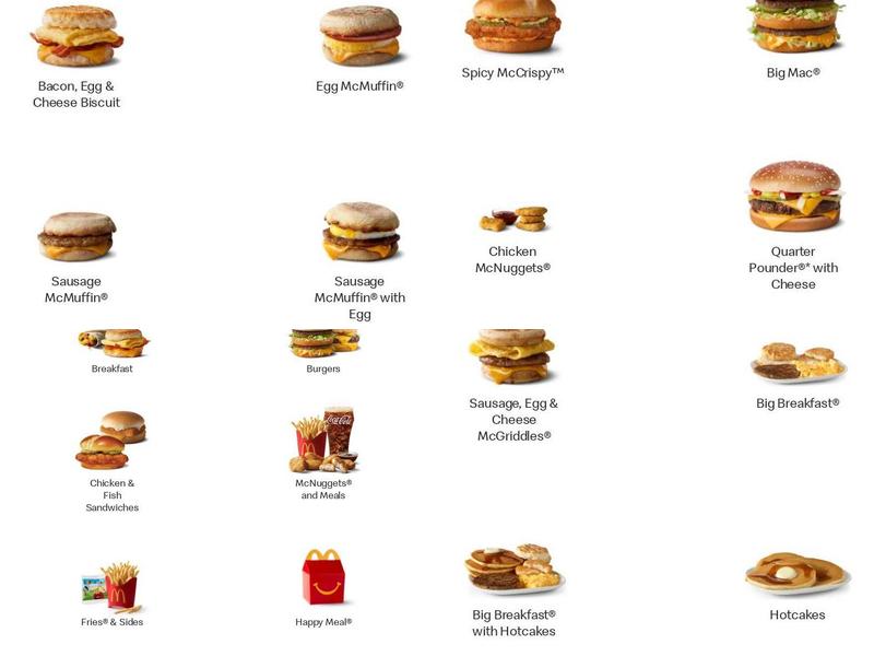 McDonald's Menu