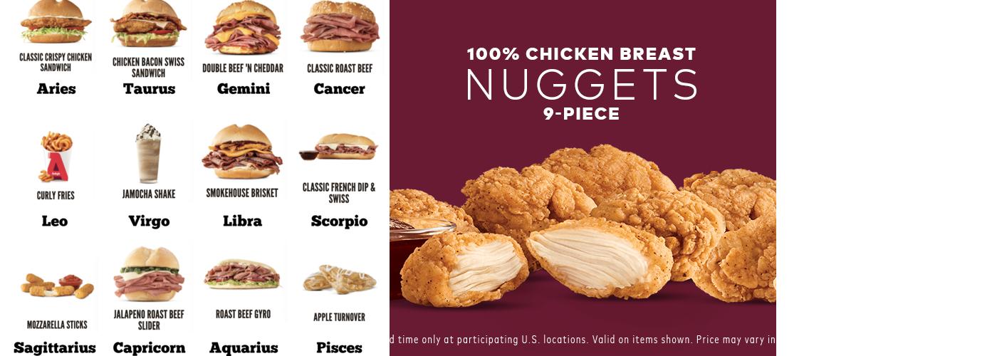 Arby's Menu