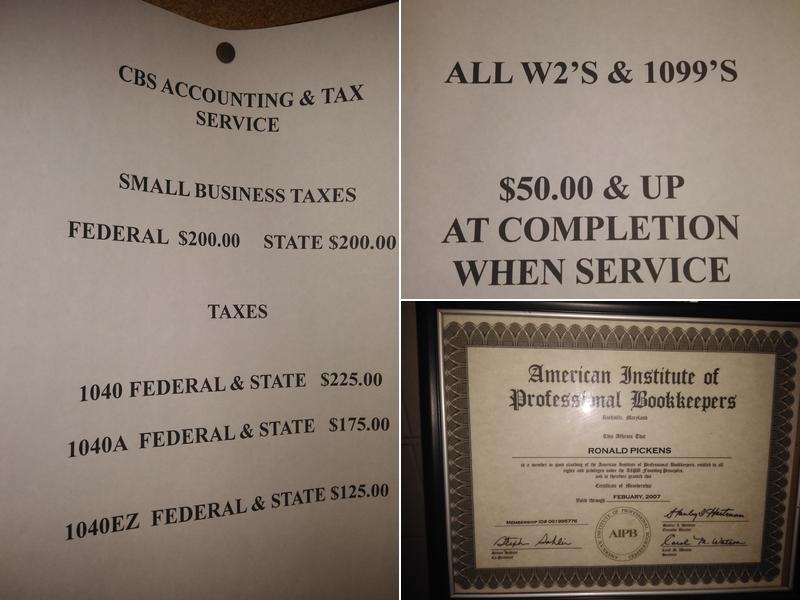 CBS ACCOUNTING & TAX SERVICE