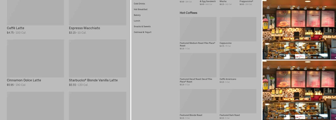 Starbucks Menu