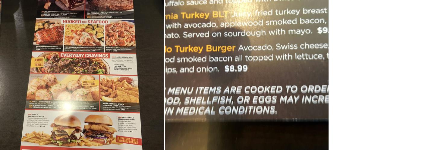 Ruby Tuesday Menu