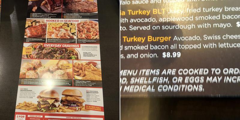 Ruby Tuesday Menu