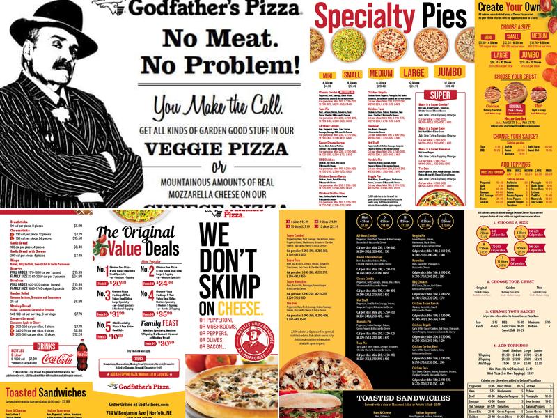 Godfather's Pizza Menu