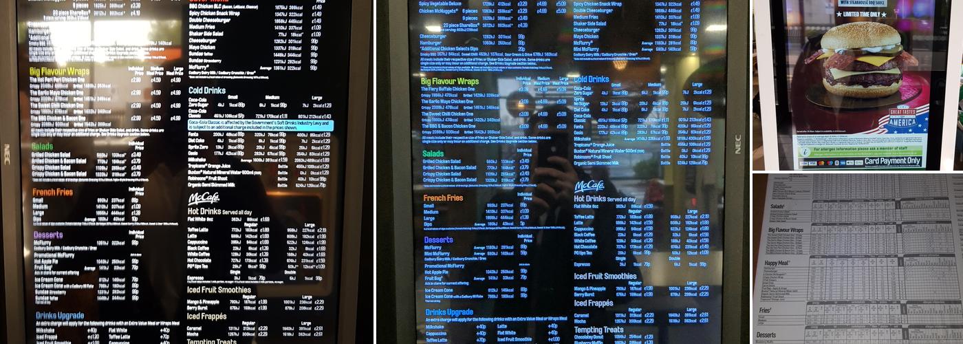 McDonald's Menu