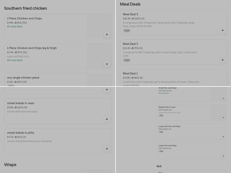 Turkish Pizza & Grill Takeaway Menu