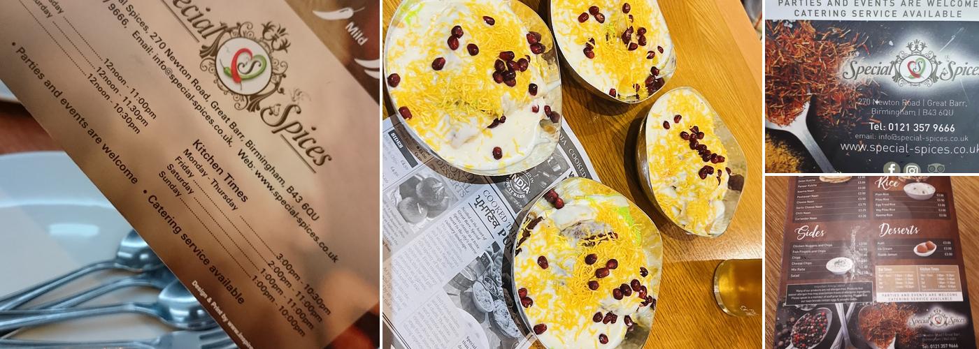 special spices Menu