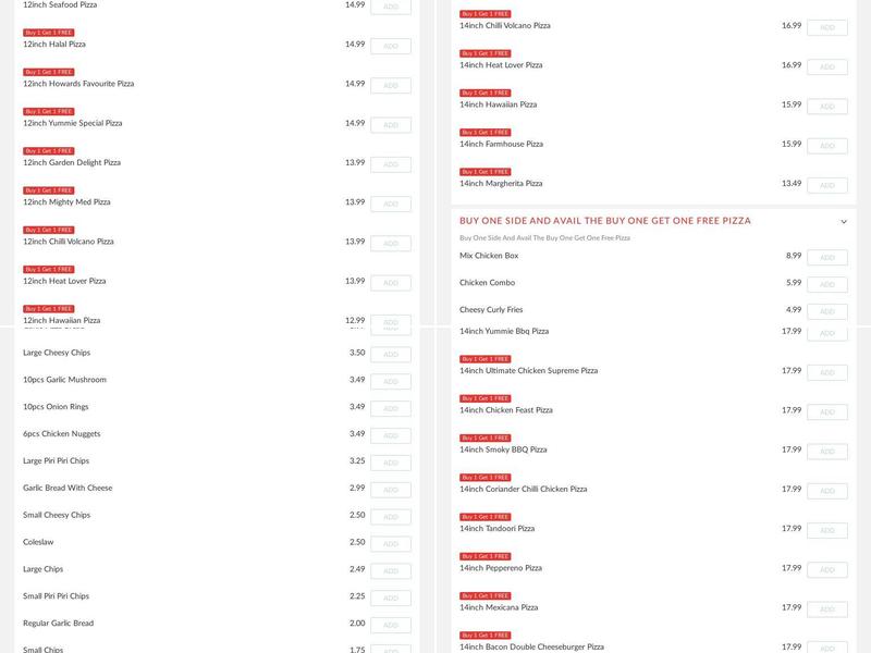 My Yummie Grill Menu
