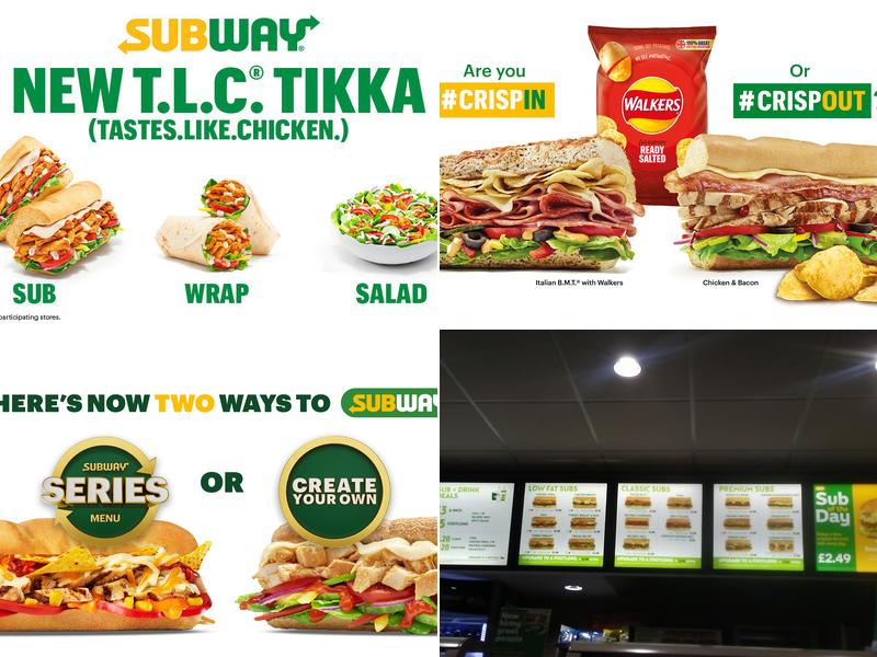 Subway Menu