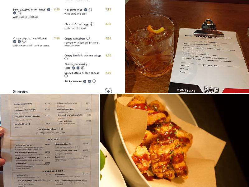 The Saint Bow Lane Menu