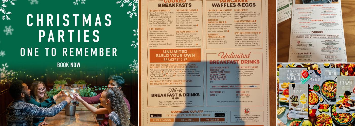 Harvester Plough Chelmsford Menu