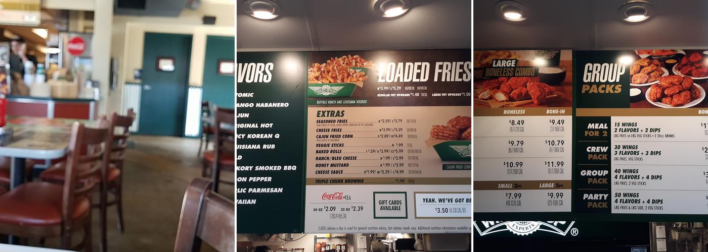 Wingstop Menu