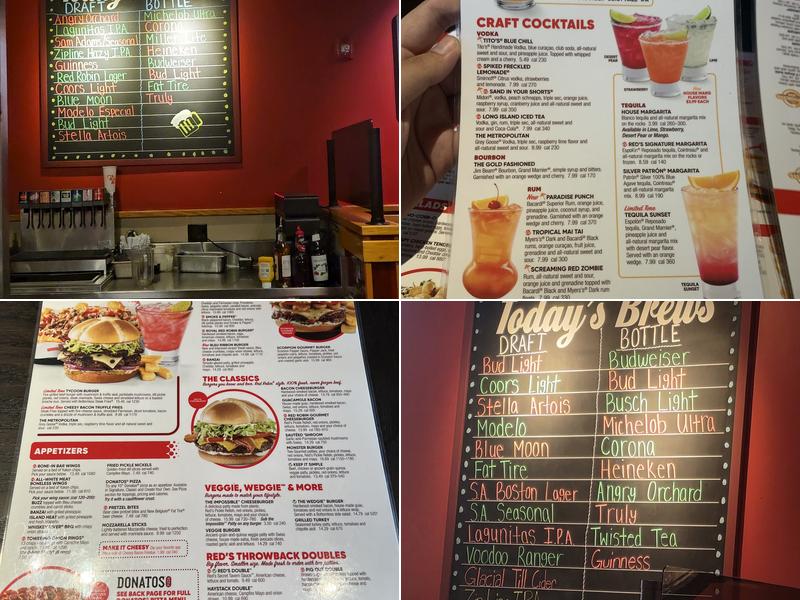 Red Robin Gourmet Burgers and Brews Menu