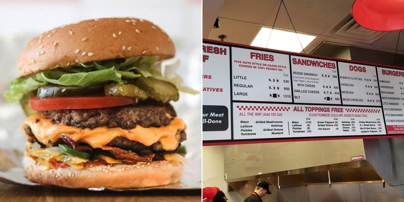 Five Guys Menu