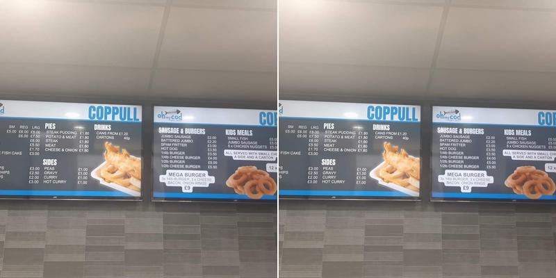 Oh My Cod - Coppull Menu