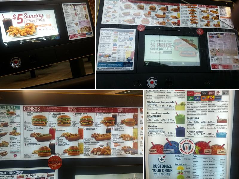 Sonic Drive-In Menu