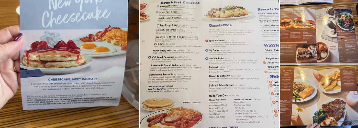 IHOP Menu