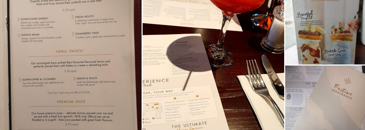 Miller & Carter Crewe Menu