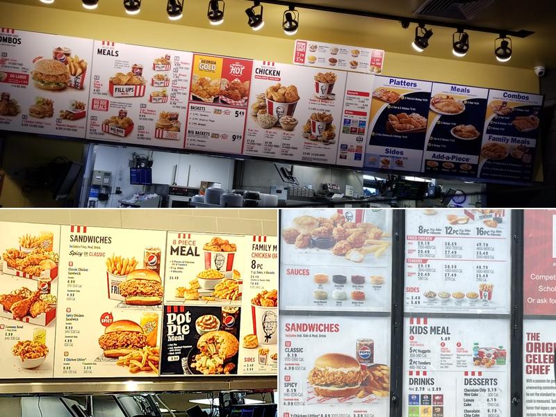 KFC Menu