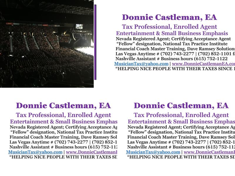 Donnie Castleman, Enrolled Agent