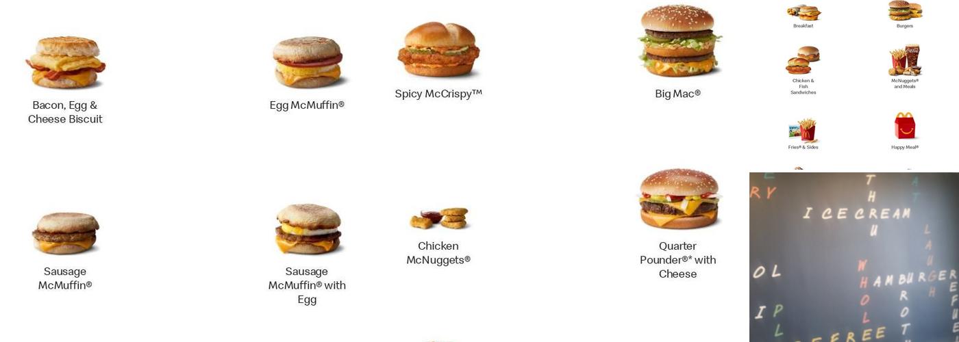 McDonald's Menu