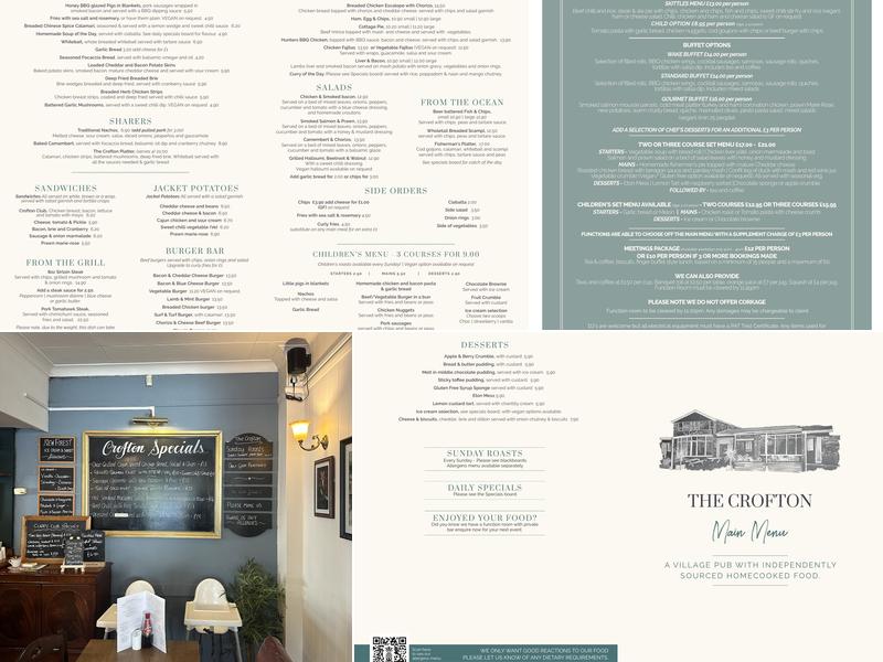 The Crofton Menu