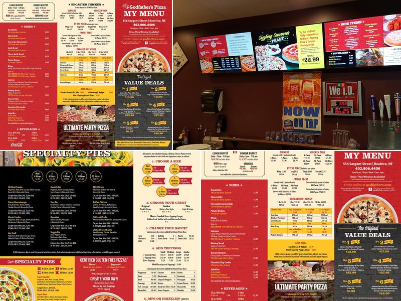 Godfather's Pizza Menu