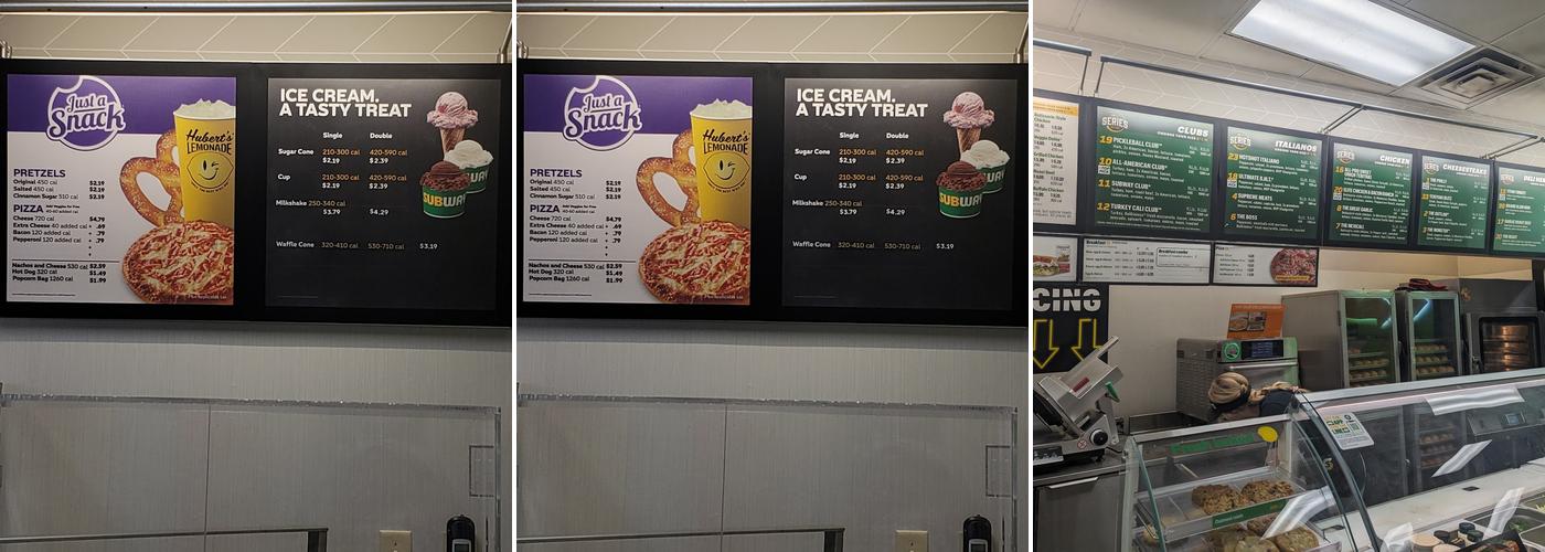 Subway Menu