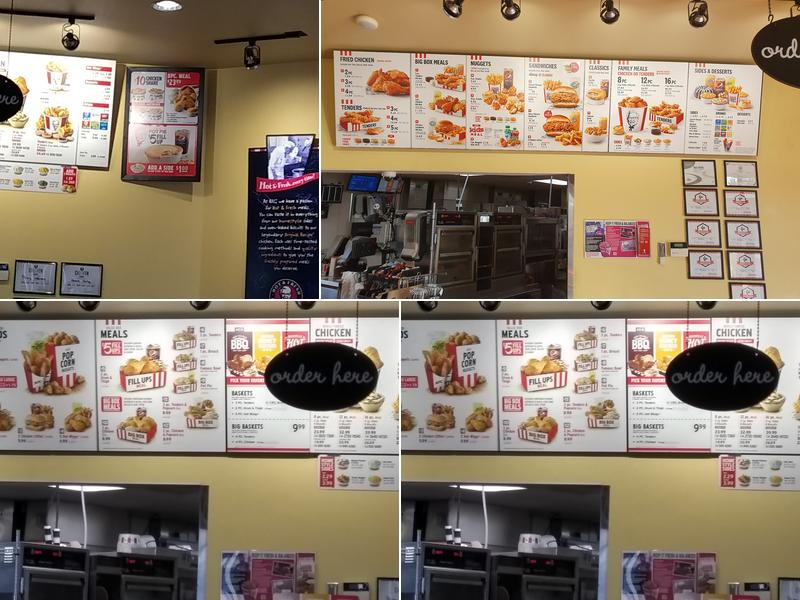 KFC Menu